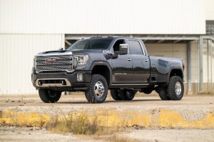 Chevrolet Silverado 3500 HD Suspension Lift Kit - Front + Rear - Rough Country - 3 Inch, Rough Country, Tubular Upper Control Arms, Forged Torsion Bar Keys, N3 Nitrogen-Charged Shocks - '20-'24